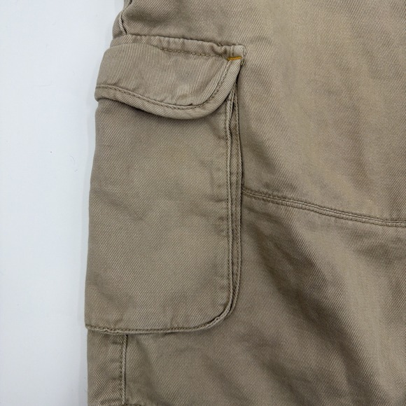 Vintage Coogi Cargo Shorts Mens 42 Y2K Baggy Embroidered Yellow Drawstring 90s - Picture 2 of 11